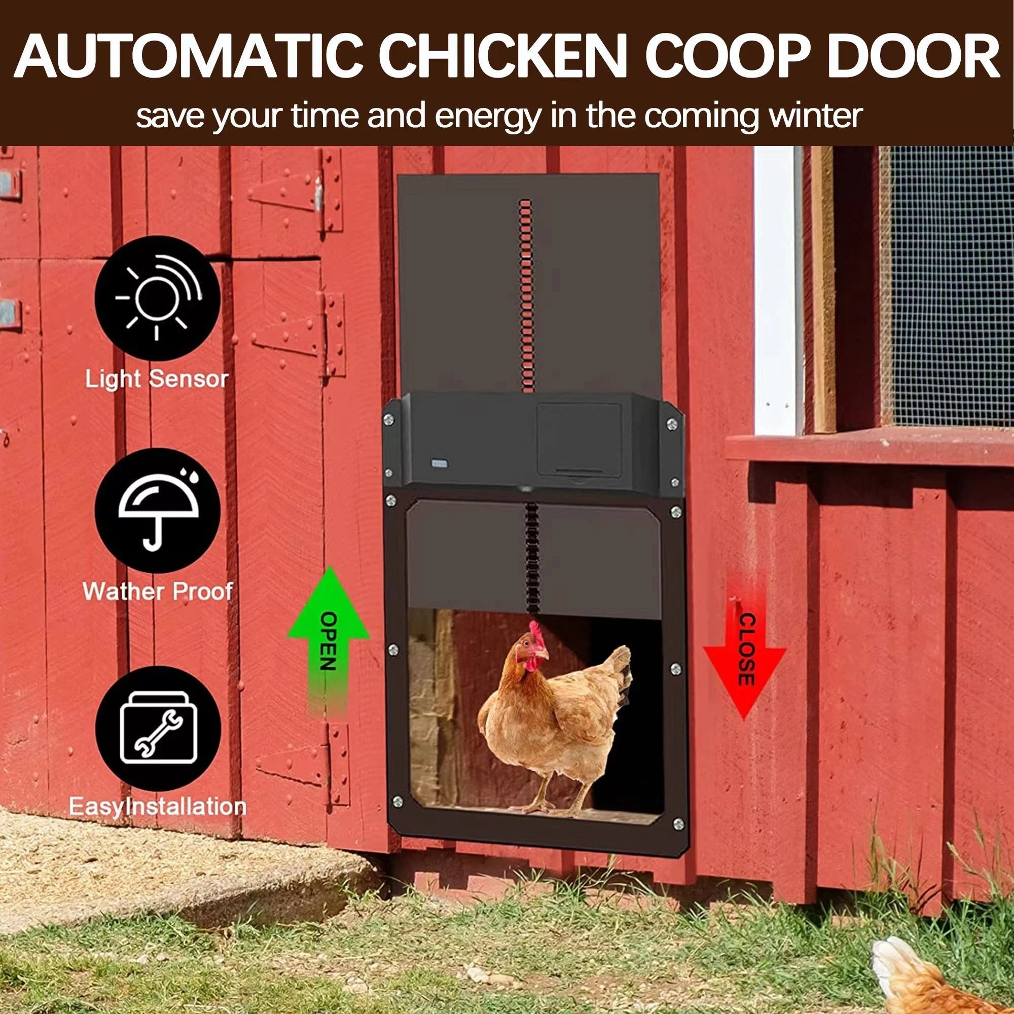 🎉LAST DAY 49% OFF🎉 - Automatic Chicken Coop Door