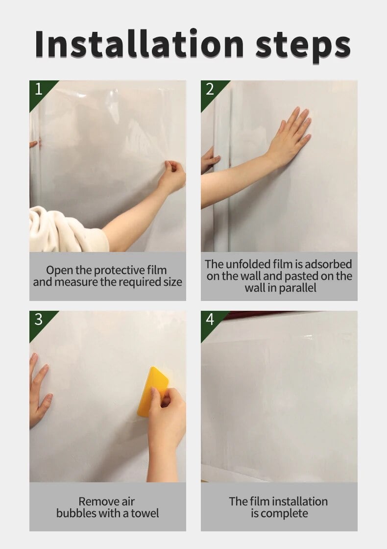 💥Really useful!!! - 🔥Electrostatic Absorption Wall Protective Film